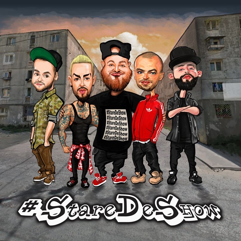 Boier Bibescu feat. Puya, Jon Baiat Bun, Rashid & Alex Velea, „Stare De Show” (artwork)