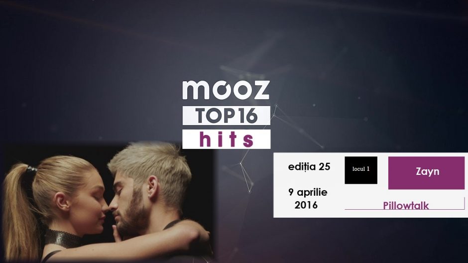 Top16 Mooz Hits, ediția 25: Zayn, „Pillowtalk”